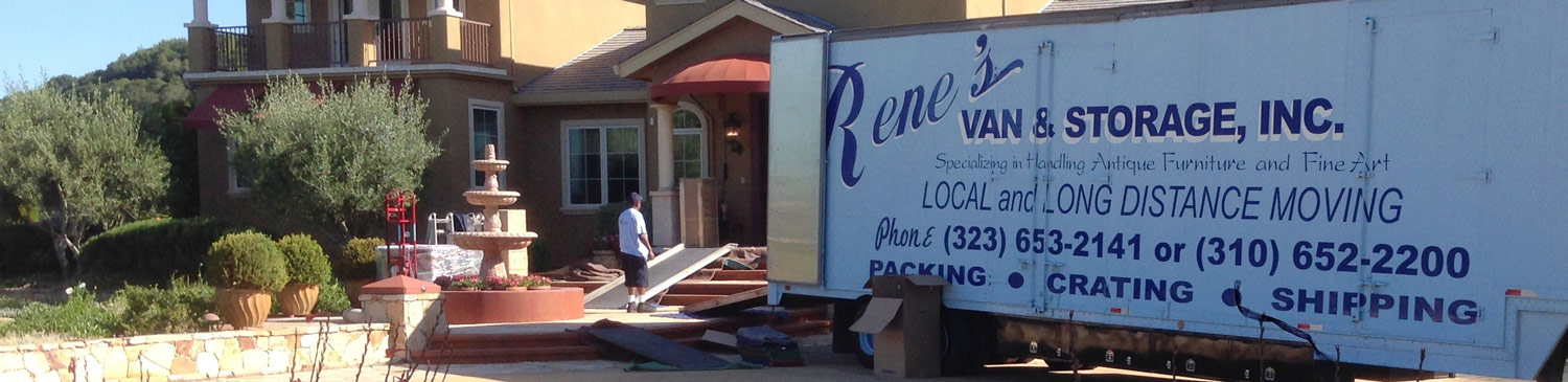 Van Outside House